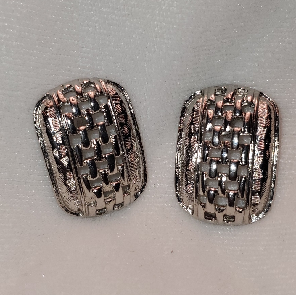 Silver Square earring